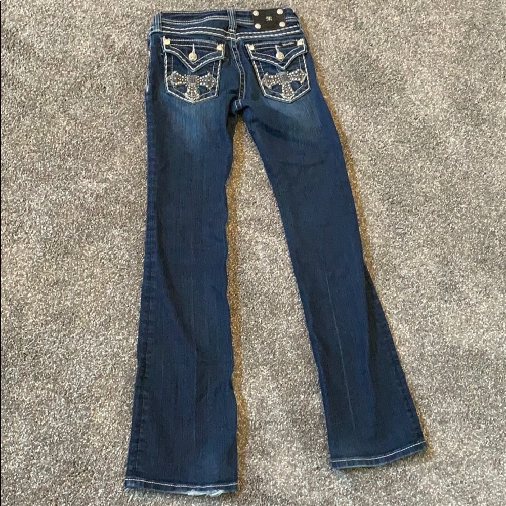Girls Miss Me boot cut jeans